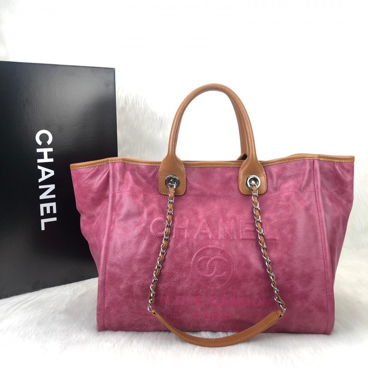 CHNL GLAZED DEAUVİLLE TOTE BAG FUSYA